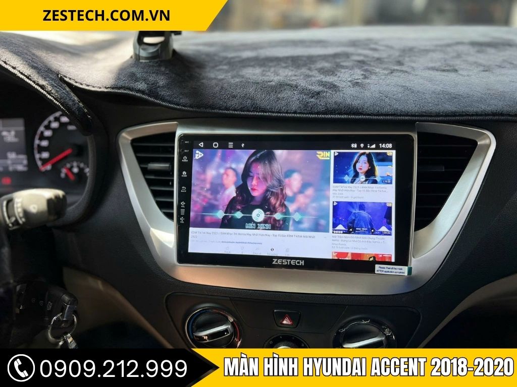 Hình Ảnh Màn Hình Hyundai Accent 2018, 2019, 2020