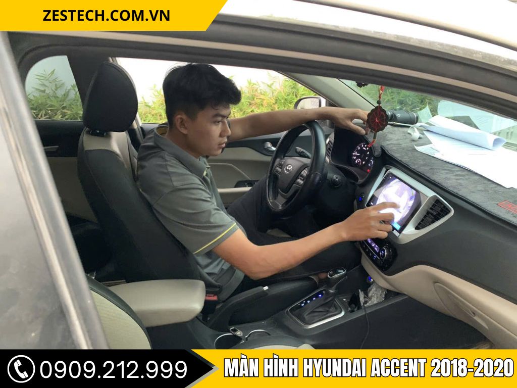 Hình Ảnh Màn Hình Hyundai Accent 2018, 2019, 2020