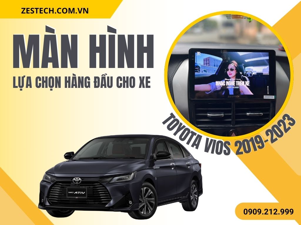 Màn Hình Android Toyota Vios 2019–2023