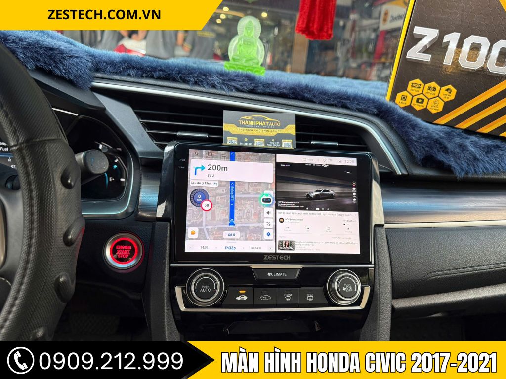 Màn hình Honda Civic 2017–2021