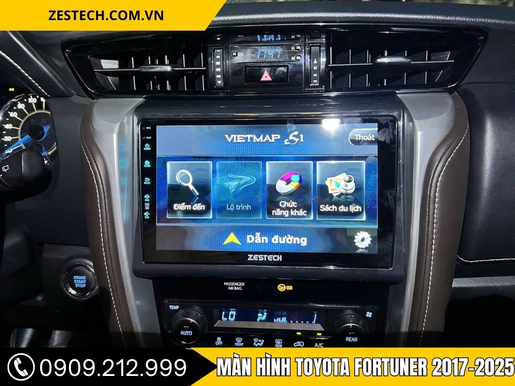 Màn Hình Toyota Fortuner 2017-2025