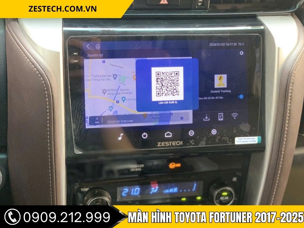 Màn Hình Toyota Fortuner 2017-2025 