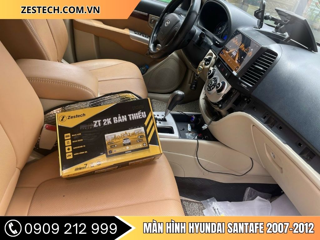 Hình Ảnh Màn Hình Hyundai Santafe 2007, 2008, 2009, 2010, 2011, 2012