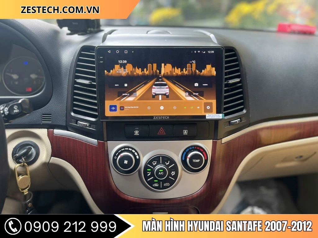 Hình Ảnh Màn Hình Hyundai Santafe 2007, 2008, 2009, 2010, 2011, 2012
