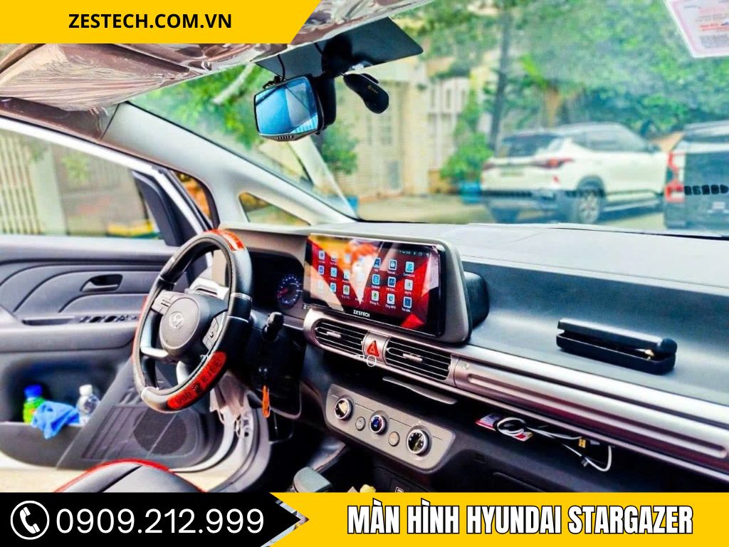 Màn Hình Android 12.3 inch Hyundai Stargazer 2023, 2024, 2025