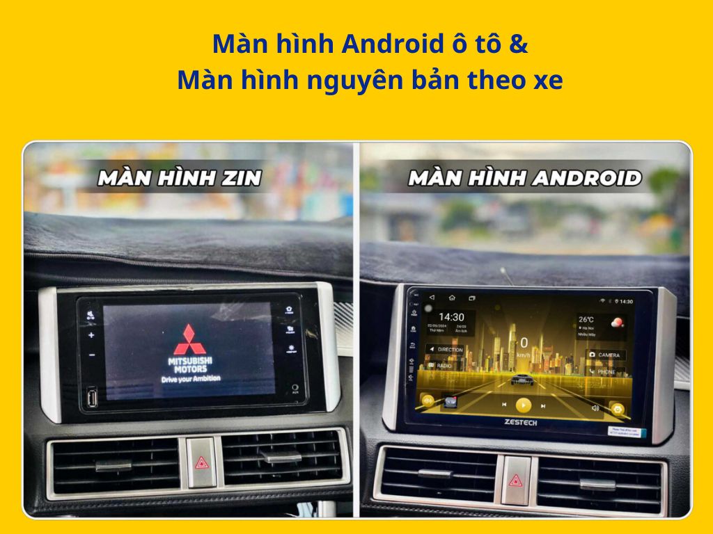 Sự khác biệt giữa màn hình Android và màn hình nguyên bản