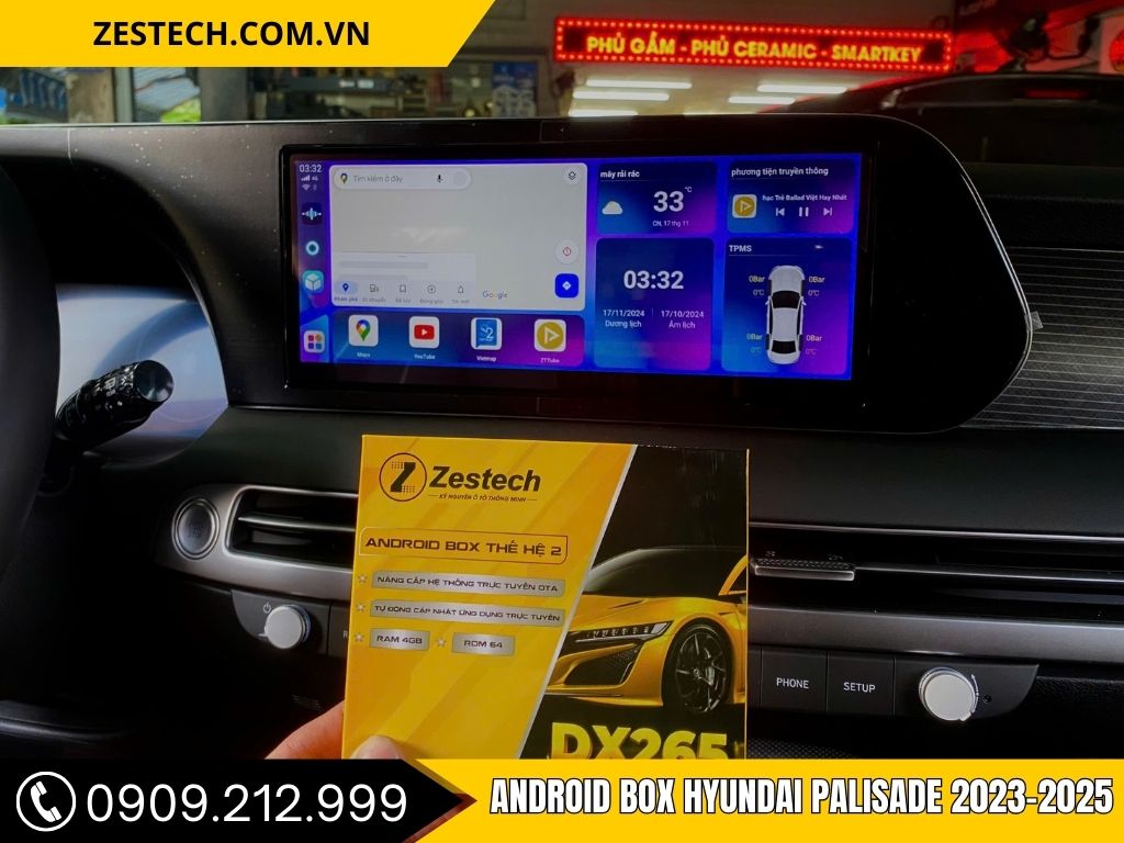 Hình Ảnh Android Box Hyundai Palisade 2023, 2024, 2025
