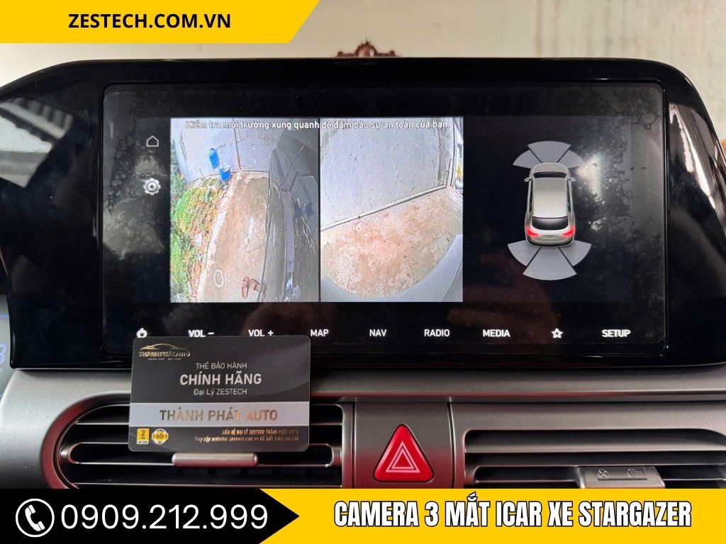 Hình Ảnh Camera 3 Mắt Icar Xe Stargazer