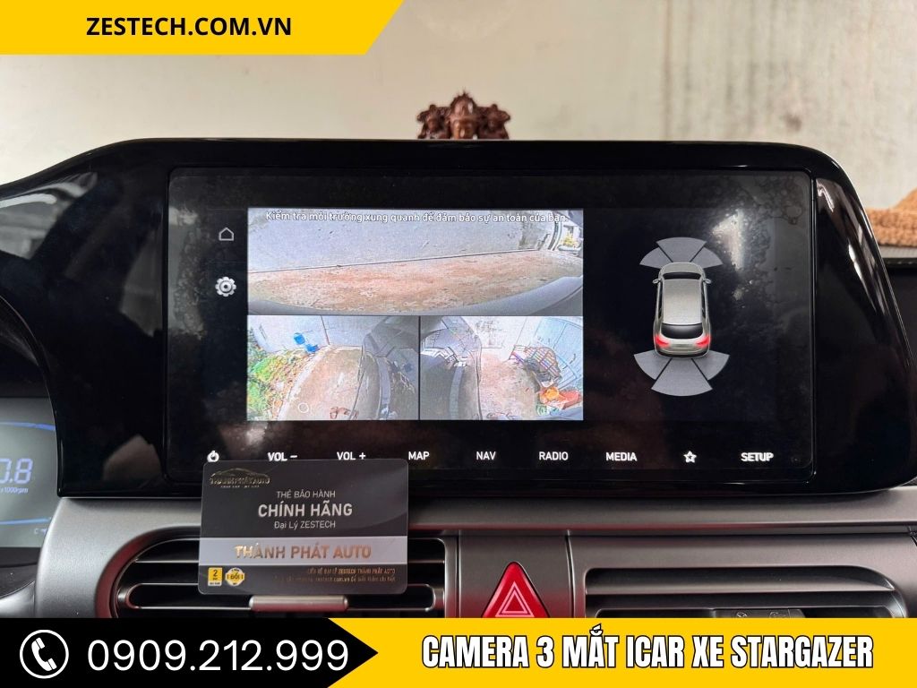 Hình Ảnh Camera 3 Mắt Icar Xe Stargazer
