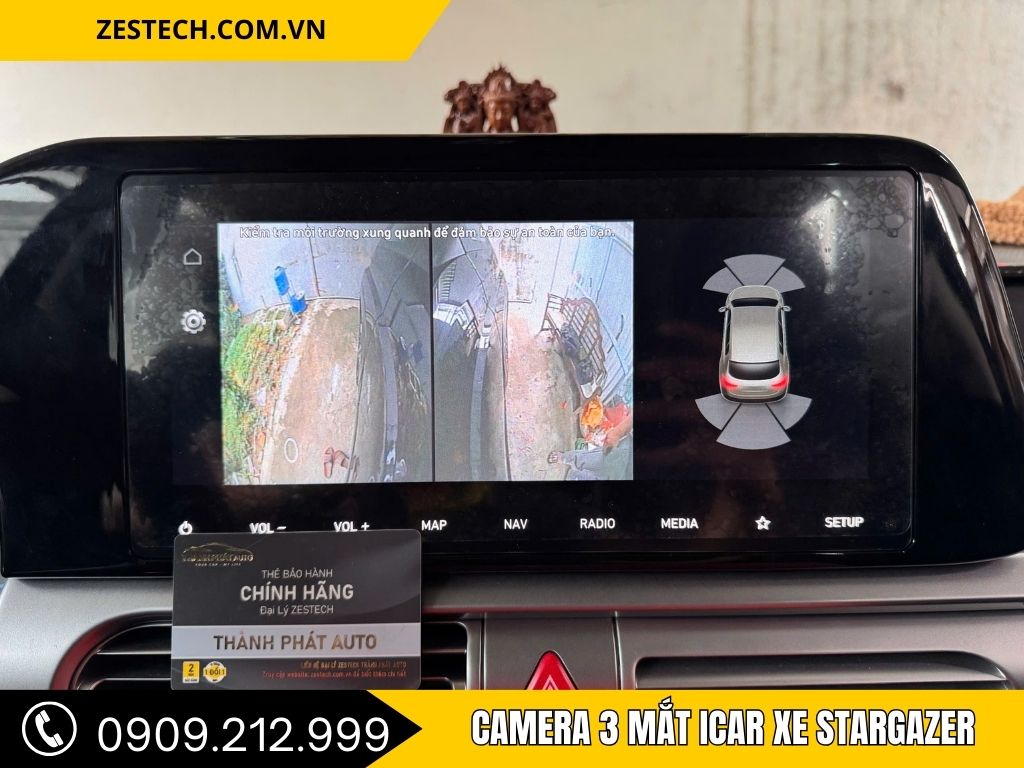 Hình Ảnh Camera 3 Mắt Icar Xe Stargazer