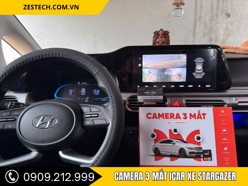 Hình Ảnh Camera 3 Mắt Icar Xe Stargazer