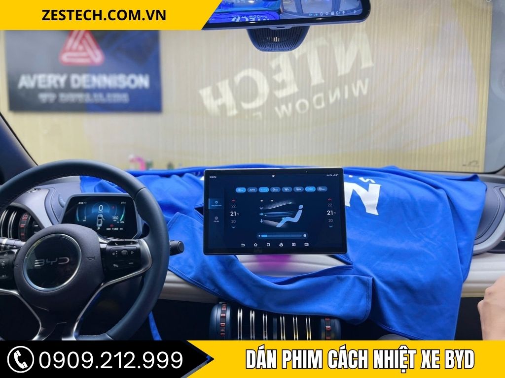Hình Ảnh Dán Phim Cách Nhiệt Xe BYD