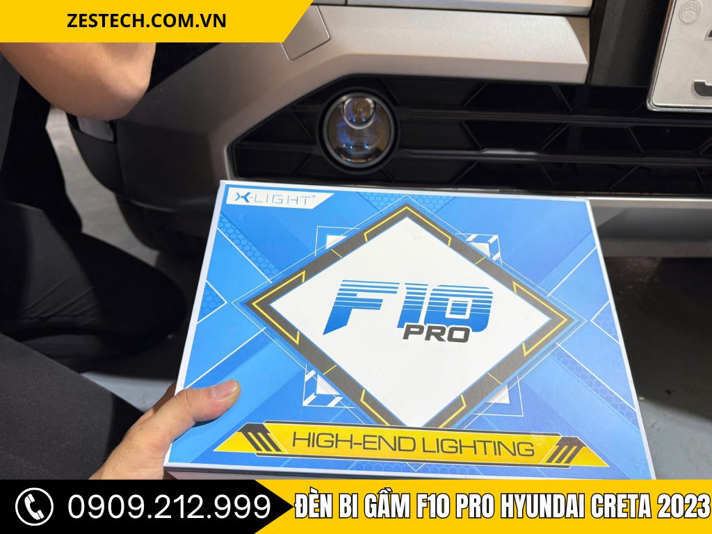 Hình Ảnh Đèn Bi Gầm F10 Pro Cho Hyundai Creta 2023