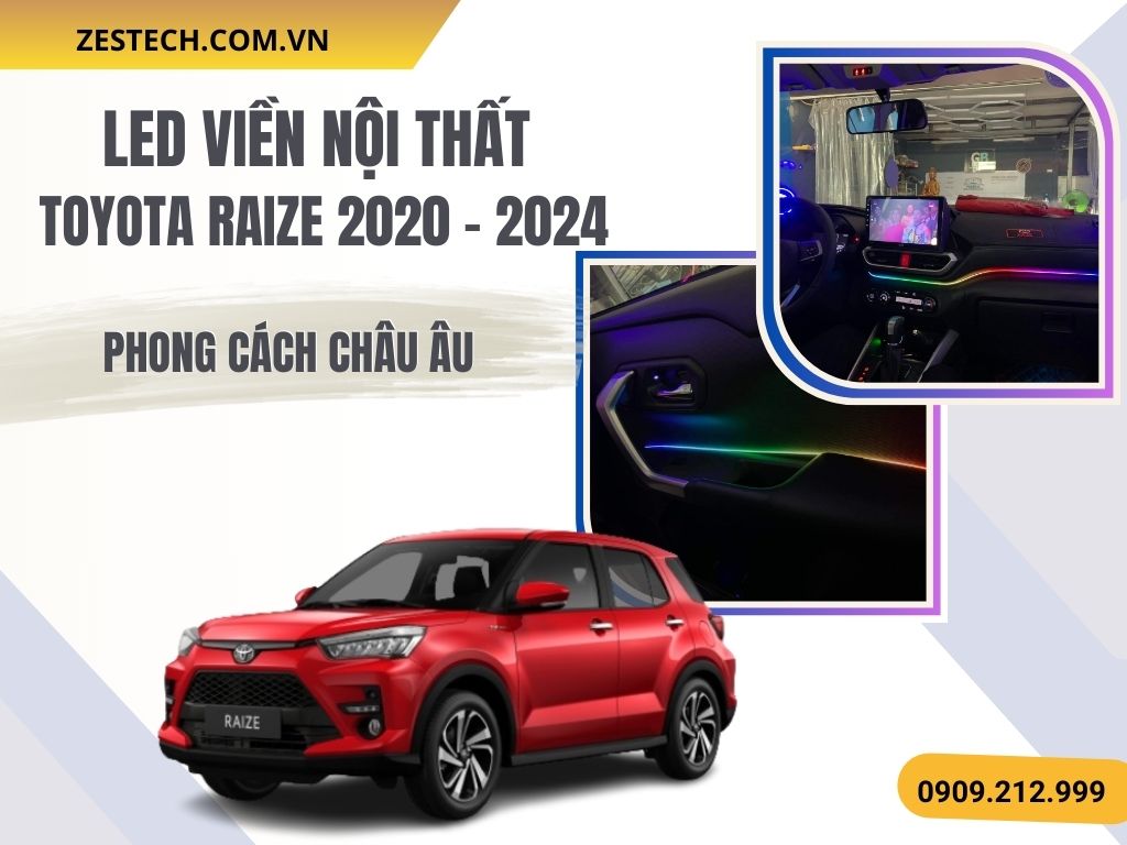 Hình Ảnh Led Viền Toyota Raize 2020, 2021, 2022, 2023, 2024