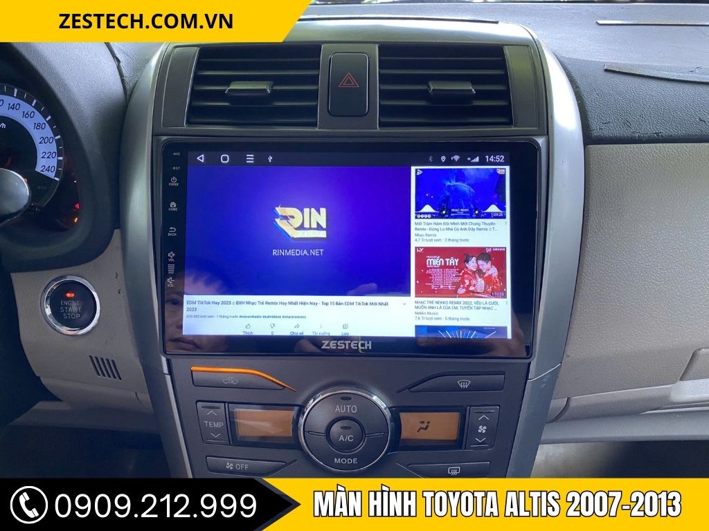 Màn Hình Android Cho Toyota Altis 2007–2013 