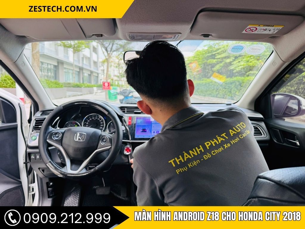 Hình Ảnh Màn Hình Android Z18 Honda City 2018 