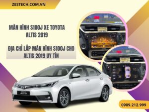 Hình Ảnh Màn Hình S100J Xe Toyota Altis 2019