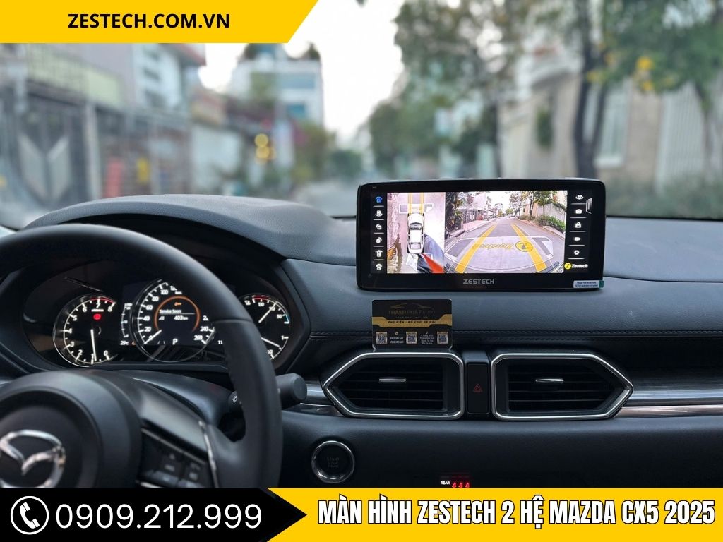 Hình Ảnh Màn Hình Zestech 2 Hệ Mazda CX5 2025