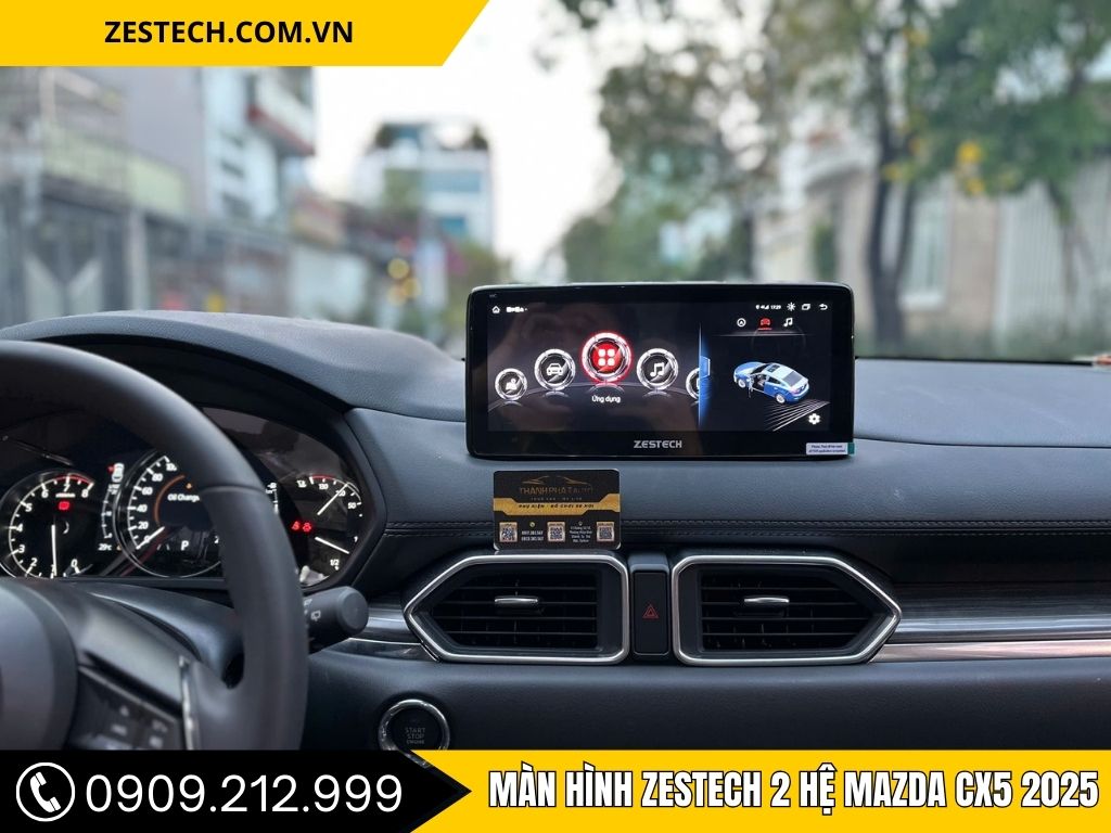 Hình Ảnh Màn Hình Zestech 2 Hệ Mazda CX5 2025