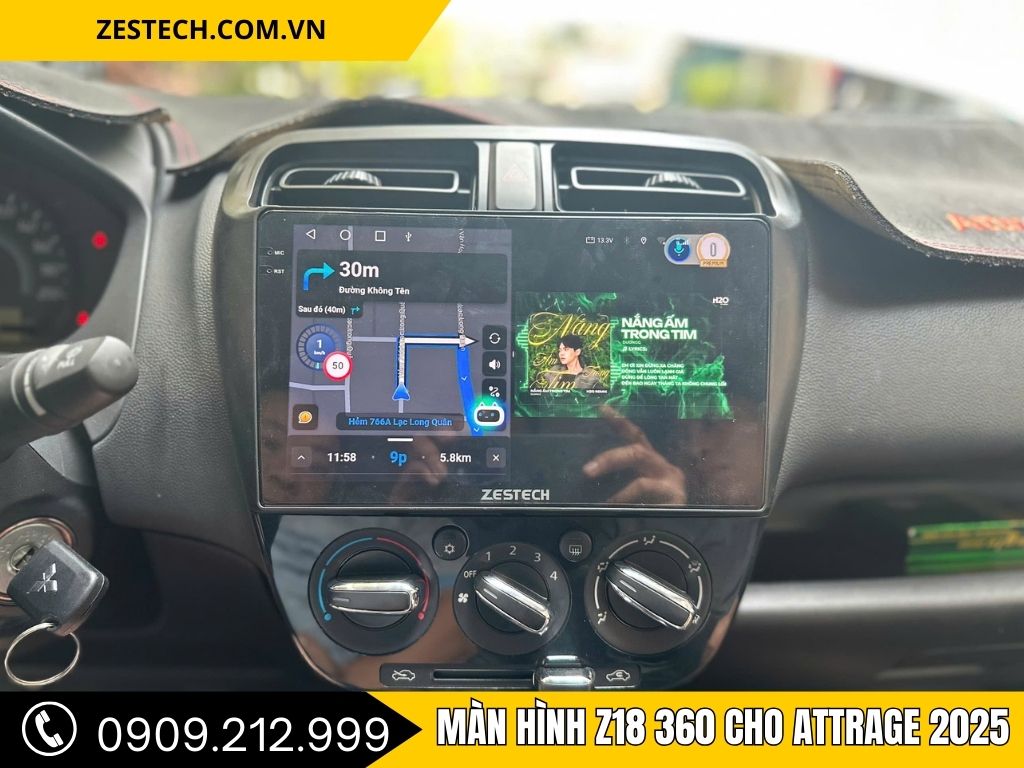 Hình Ảnh Màn hình Z18 360 Cho Attrage 2025