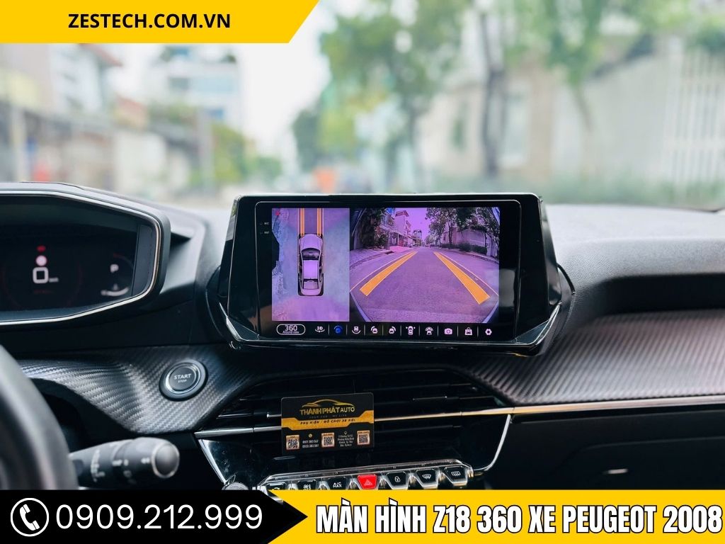 Màn Hình Z18 360 Xe Peugeot 2008 