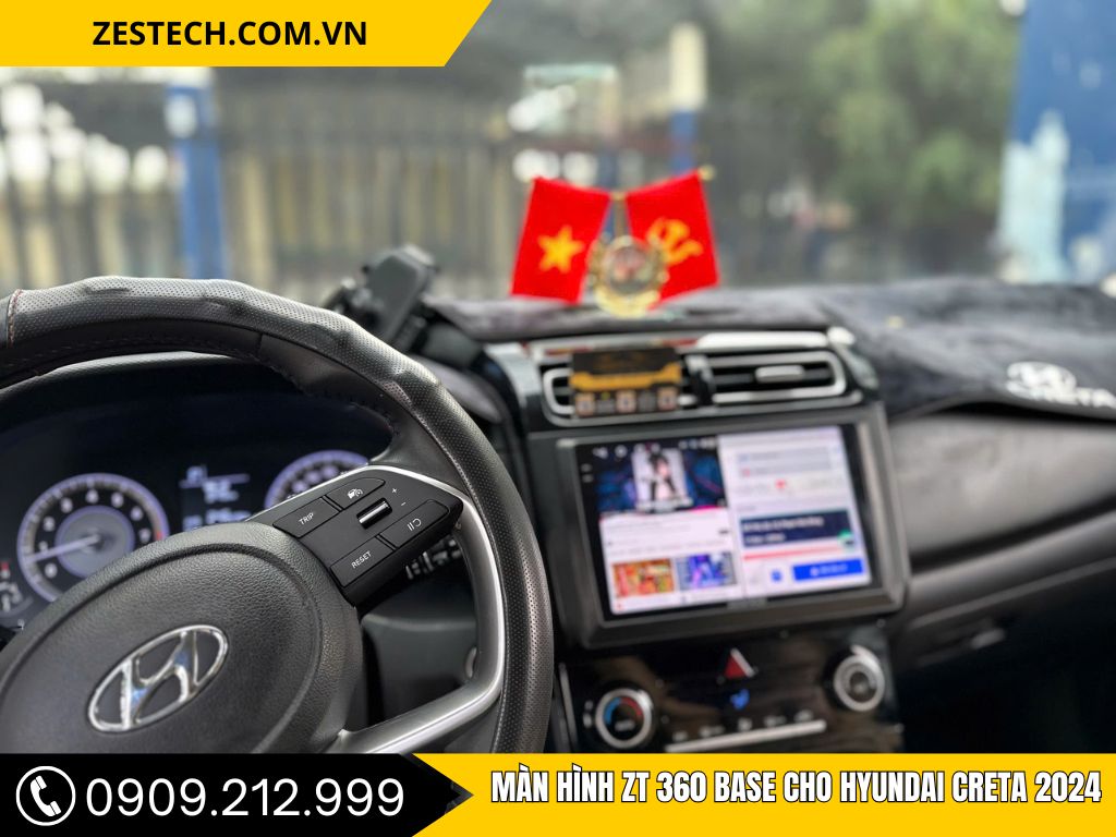 Màn Hình ZT360 Base Cho Hyundai Creta 2024