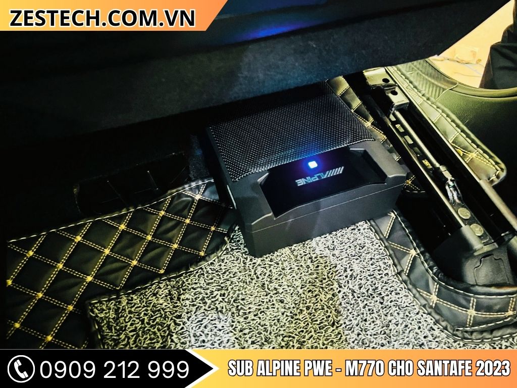 Sub Alpine PWE-M770 cho Santafe 2023