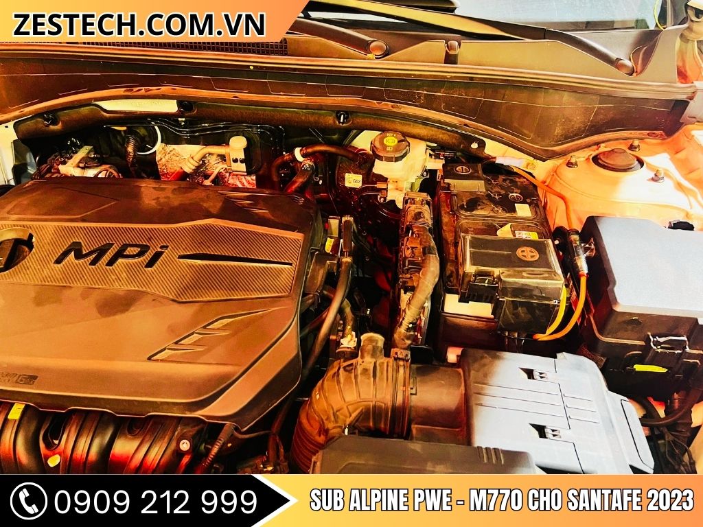 Sub Alpine PWE-M770 cho Santafe 2023