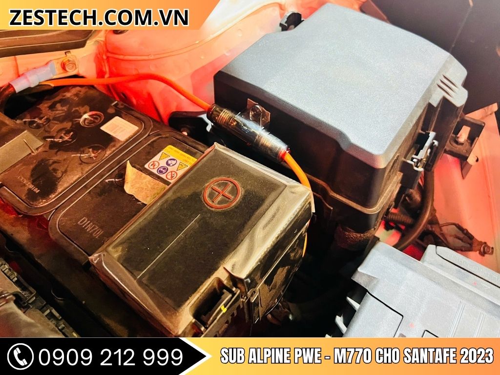 Sub Alpine PWE-M770 cho Santafe 2023