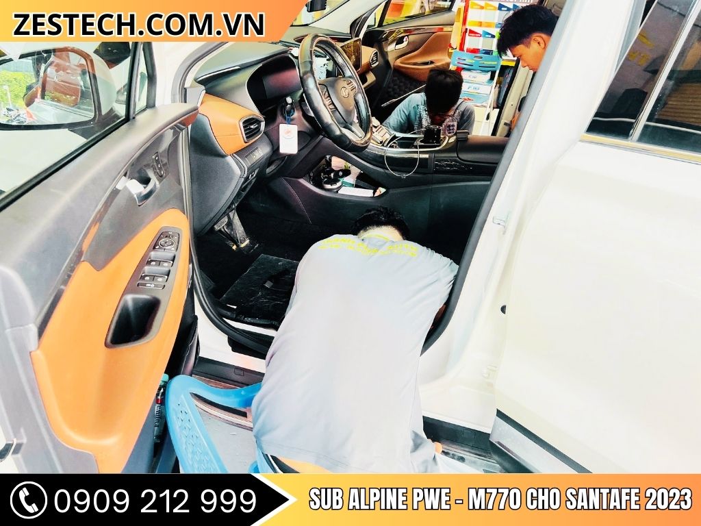 Sub Alpine PWE-M770 cho Santafe 2023