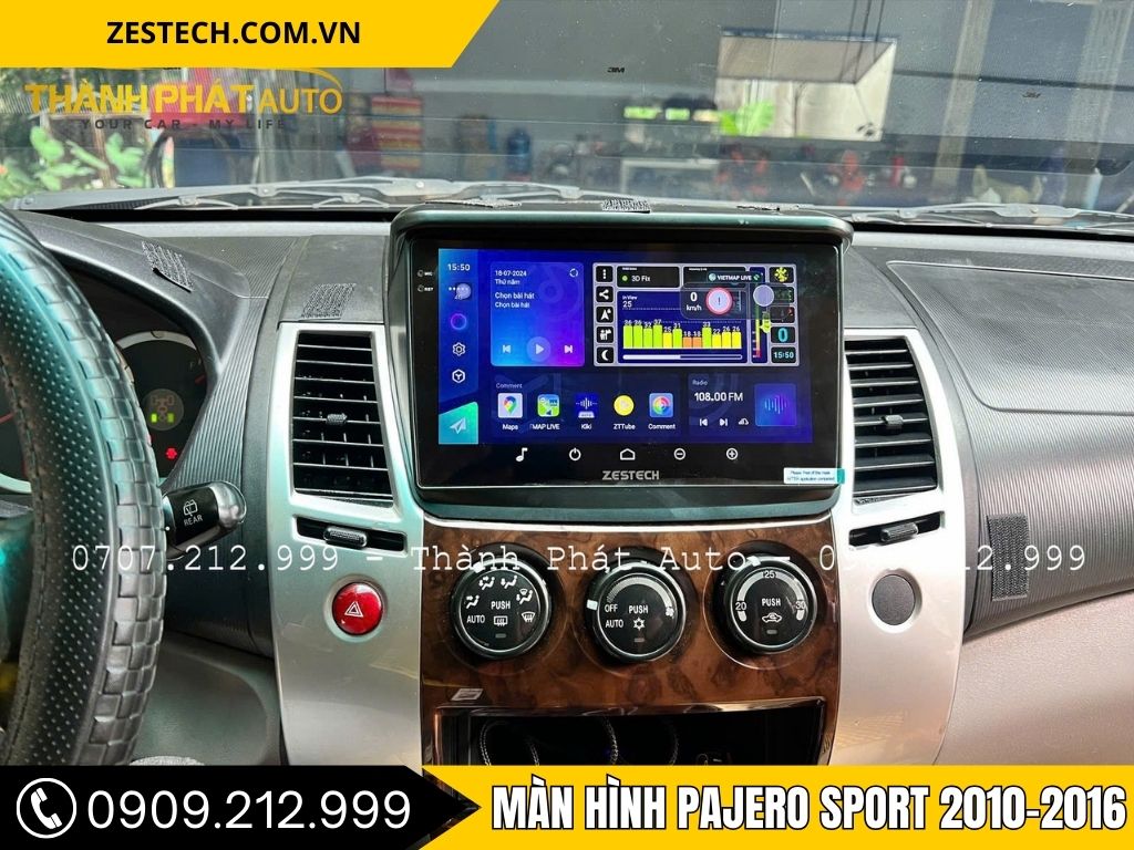 Hình Ảnh Màn Hình Pajero Sport 2010, 2011, 2012, 2013, 2014, 2015, 2016