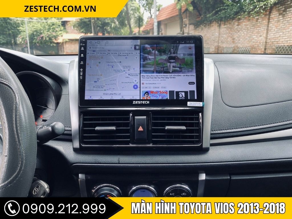 Hình Ảnh Màn Hình Toyota Vios 2013, 2014, 2015, 2016, 2017, 2018