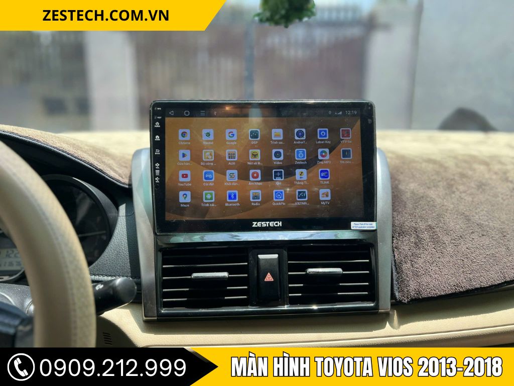 Hình Ảnh Màn Hình Toyota Vios 2013, 2014, 2015, 2016, 2017, 2018