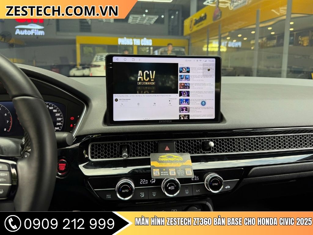 Màn Hình Zestech ZT360 Bản Base Cho Honda Civic 2025