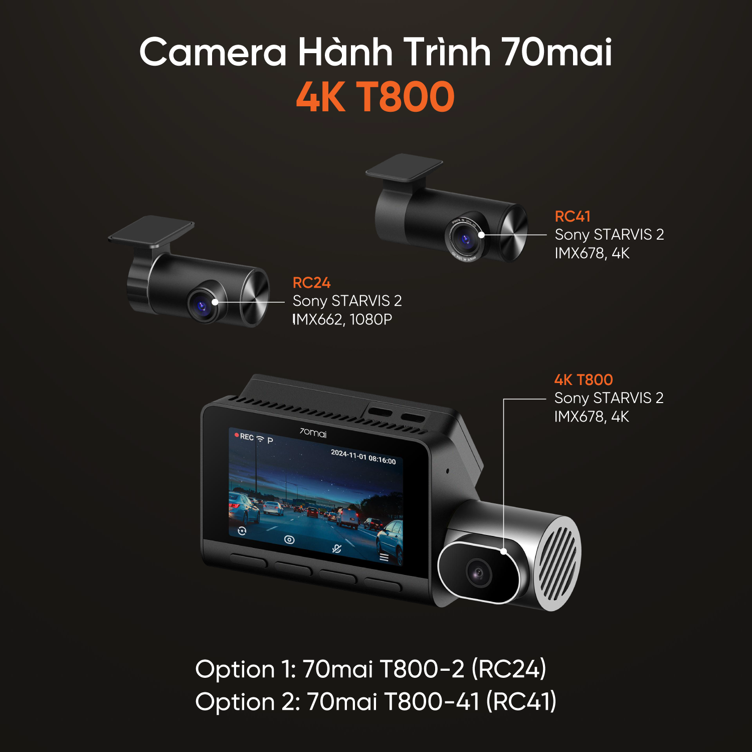 Camera Hành Trình 70mai T800