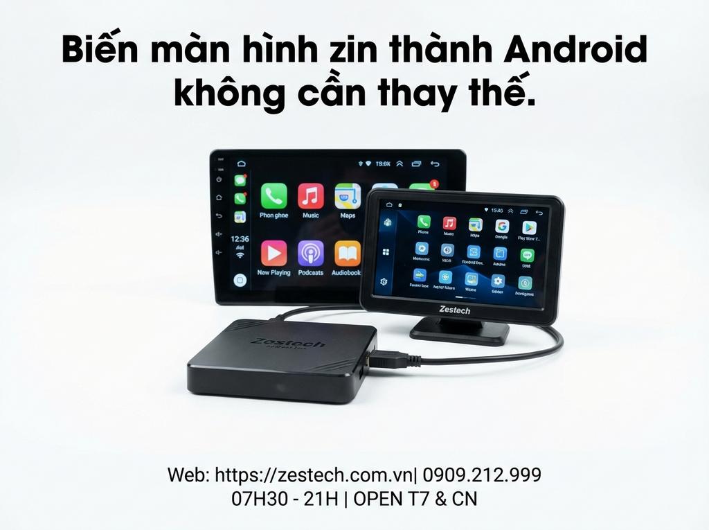 Biến màn hình zin thành Android không cần thay thế.