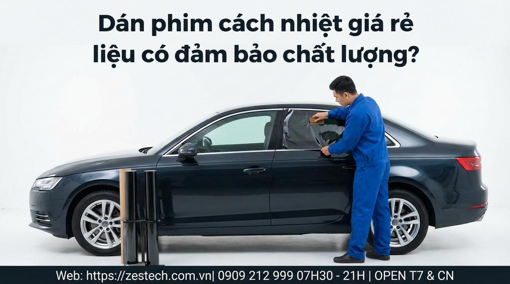 Dán phim cách nhiệt giá rẻ liệu có đảm bảo chất lượng?