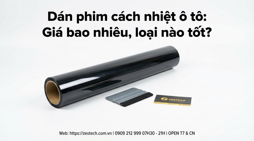 Dán phim cách nhiệt ô tô: Giá bao nhiêu, loại nào tốt?