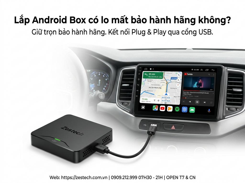 Lắp Android Box có lo mất bảo hành hãng không?