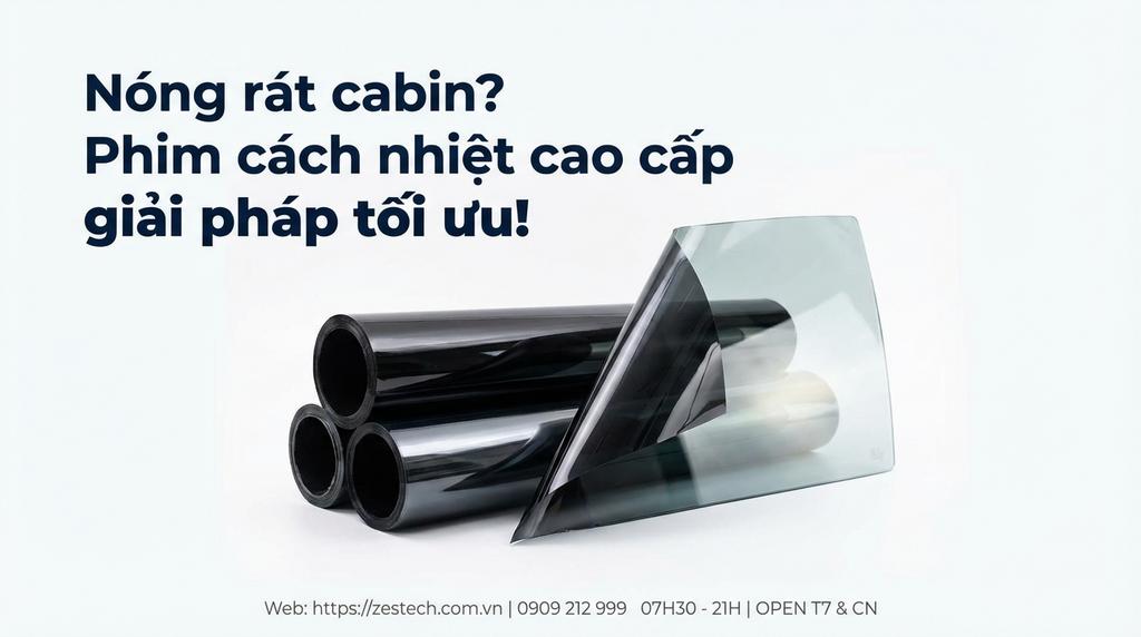 Nóng rát cabin? Phim cách nhiệt cao cấp giải pháp tối ưu!