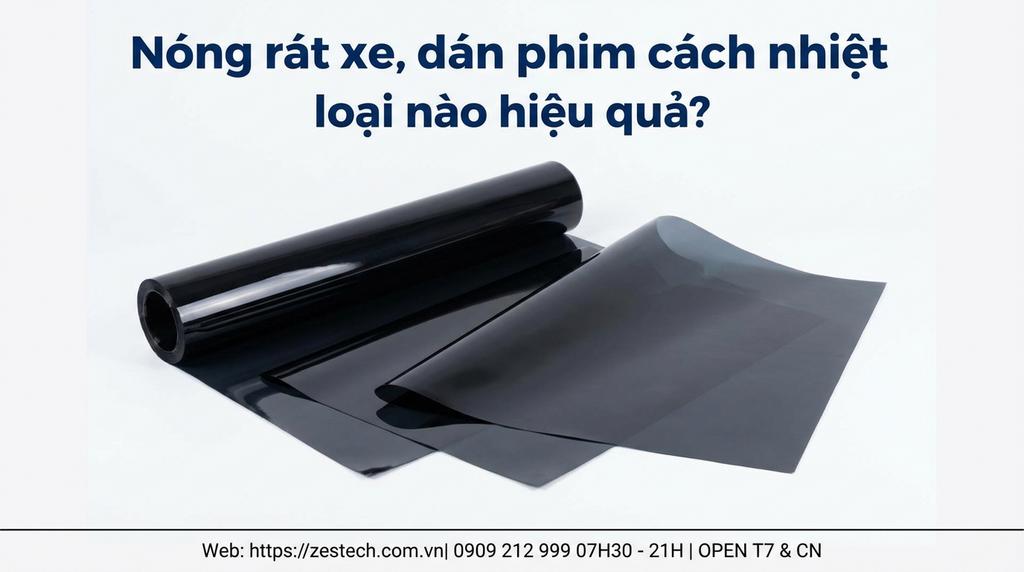 Nóng rát xe, dán phim cách nhiệt loại nào hiệu quả?