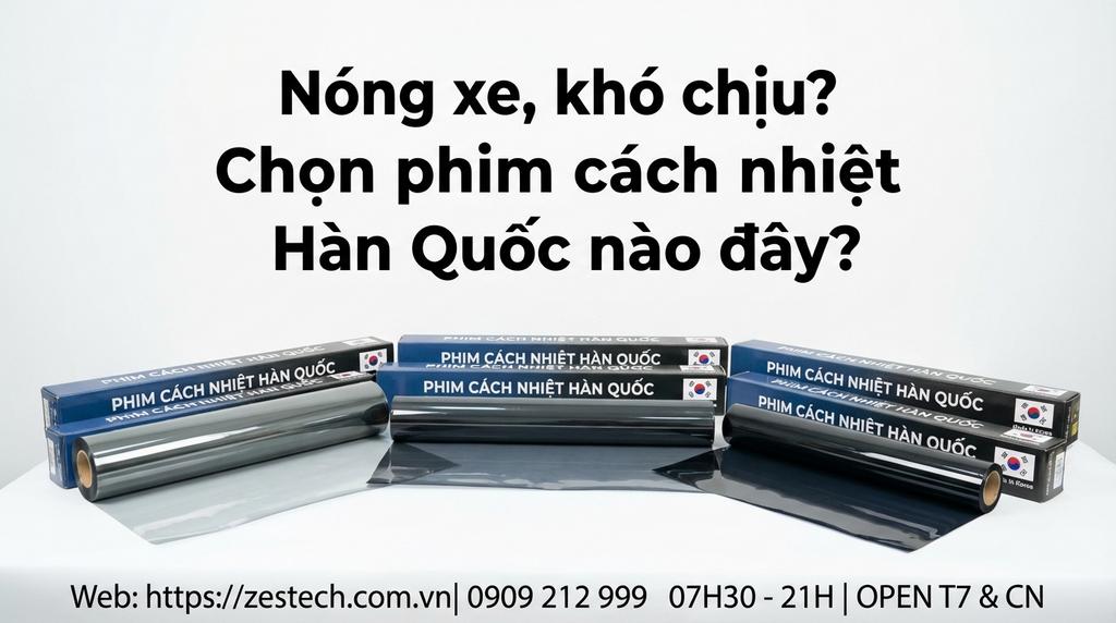 Nóng xe, khó chịu? Chọn phim cách nhiệt Hàn Quốc nào đây?