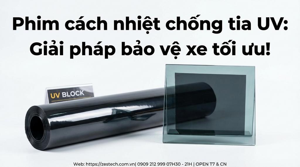 Phim cách nhiệt chống tia UV: Giải pháp bảo vệ xe tối ưu!