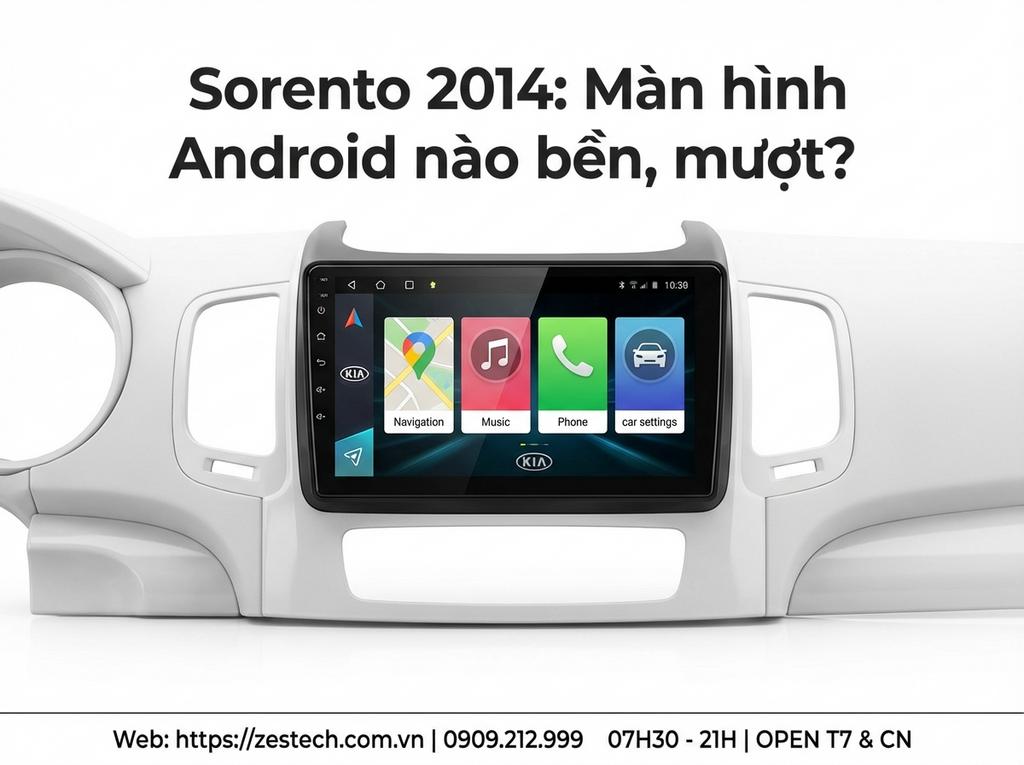 Sorento 2014: Màn hình Android nào bền, mượt?