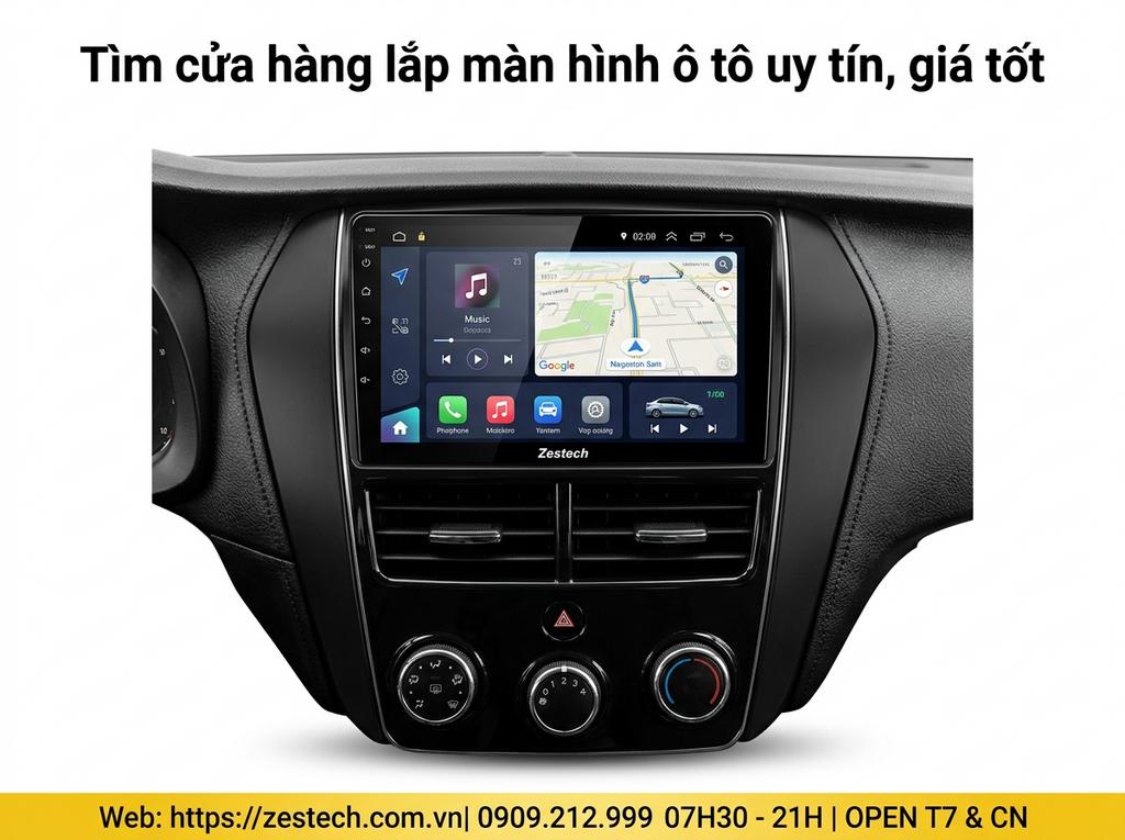 Tìm cửa hàng lắp màn hình ô tô uy tín, giá tốt