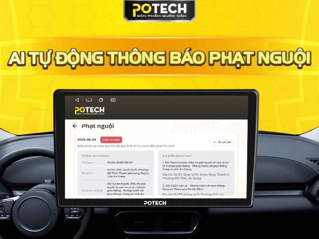 Công nghệ AI tự động thông báo phạt nguội