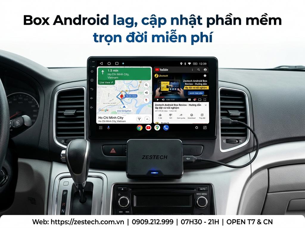 Box Android lag, cập nhật phần mềm trọn đời miễn phí