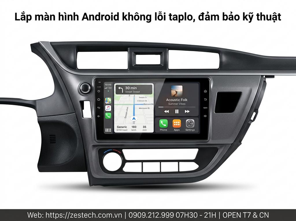 Lắp màn hình Android không lỗi taplo, đảm bảo kỹ thuật