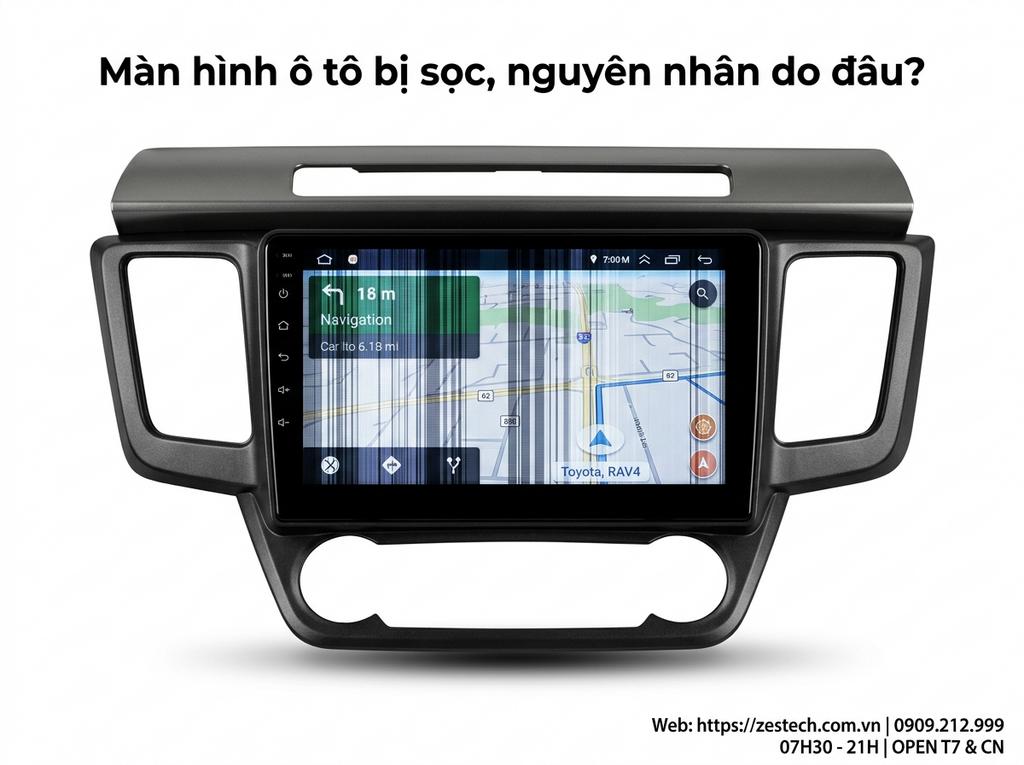 Màn hình ô tô bị sọc, nguyên nhân do đâu?