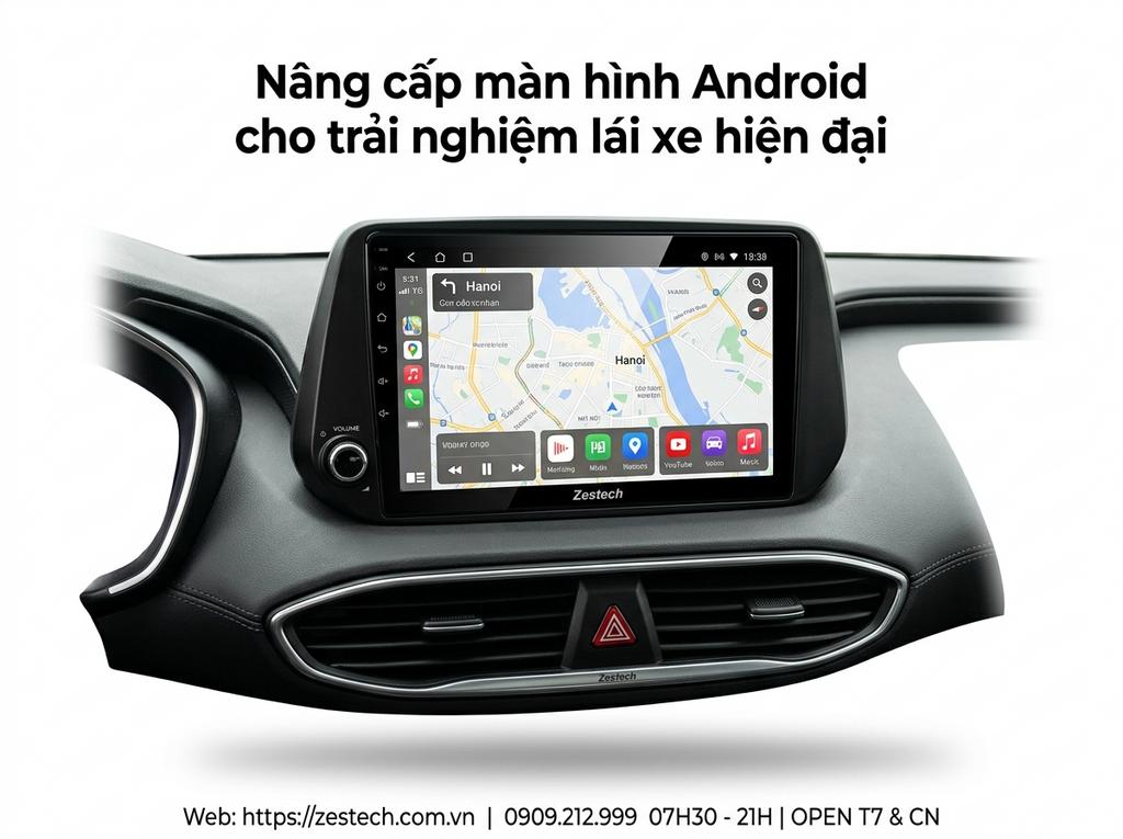 Nâng cấp màn hình Android cho trải nghiệm lái xe hiện đại